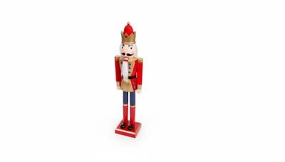 Ruhhy Decoratieve Houten Notenkraker 30 cm - Klassieke Kerstfiguur