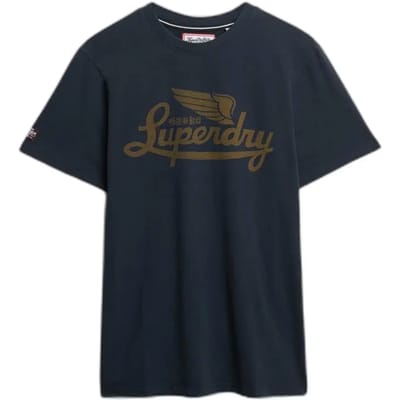 Superdry - Heritage Brand T-shirt met relaxte pasvorm - Heren - T-shirts