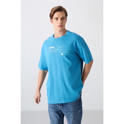 Oversized Geprinte Crew Neck T-shirt