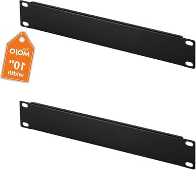 Blind Afdekplaat - Rack Paneel - Serverkast Organisatie - Stalen Constructie - 1U 2 Stuks - Zwart