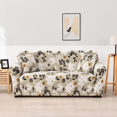 Housses élastiques à impression florale, housses de canapé extensibles pour salon, housse de canapé d'angle, housse de fauteuil sectionnel 1/2/3/4 places 2-seater 145-185cm