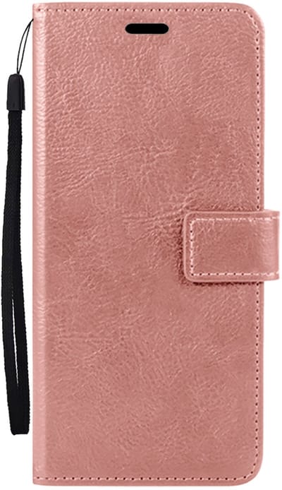 Hoesje Met Pasjeshouder - Geschikt voor Samsung Galaxy A26 - Luxe Bookcase Portemonee - Flip Case - Kunstleer Book Case - Flipcase - Book Cover - Walletcase - Portemonneehoes - Rosé goud