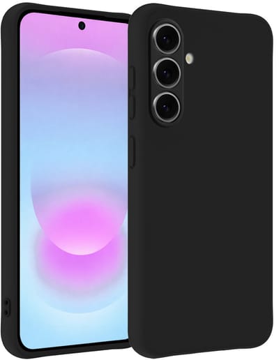 Hoesje - Geschikt voor Samsung Galaxy A37 - Sterk & Shockproof - Siliconen Case - Hoes Cover - Telefoonhoes - Zwart