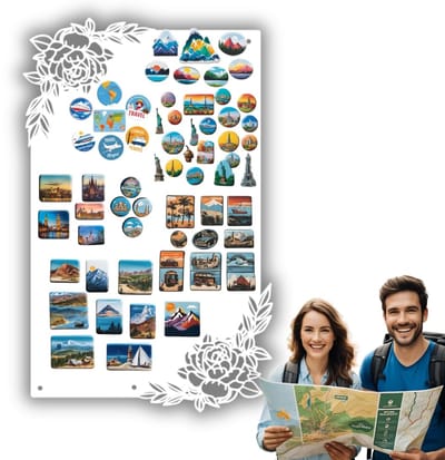 Anwicar Rechthoekige Magneet Bord - Magnetisch memobord - Magnetisch prikbord - 30x50 cm - Wit