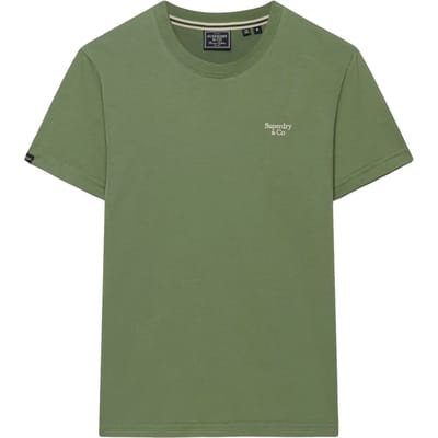 Superdry - Essential Serif Logo T-shirt Slanke Pasvorm - Heren - T-shirts