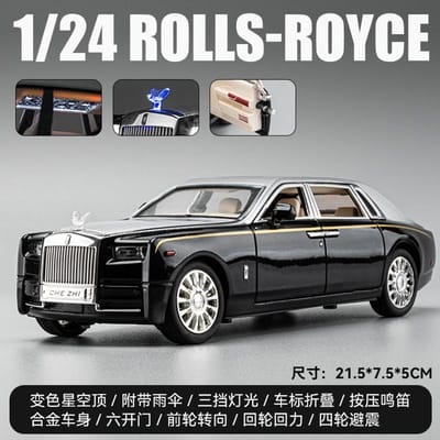 1:24 Rolls Royce Phantom 8e Luxe Legering Metaal Diecast Auto Model Huisdecoratie & Verzamelingen Hobby Display Feestdagen Sieraden