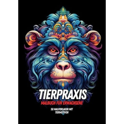Malbuch Für Erwachsene - Tierpraxis - Malbücher Für Erwachsene