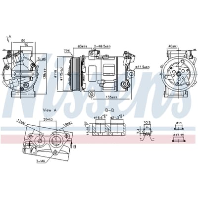 Compressor airconditioning NISSENS KLIMA NIS 890947