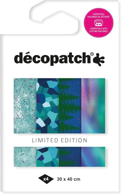 Set Texture Decopatch papier "NOORDERLICHT" hotfoil Limited Edition