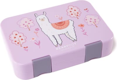 Broodtrommel kinderen met vakken - BPA-vrij- lunchbox - bentobox - broodtrommel - snackbox met scheidingsvakken - lunchbox - kleuterschool- school-brooddoos - lama