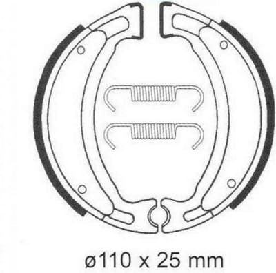 tecnium remschoen voor motor yamaha 80 pw 1991 tot 2013 ba028 achter nieuw