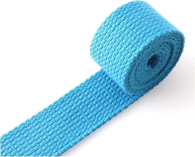 Katoenen Singelband - Webbing band - Doe-het-zelf projecten - Hoge taaiheid - 25 mm breed - Blauw
