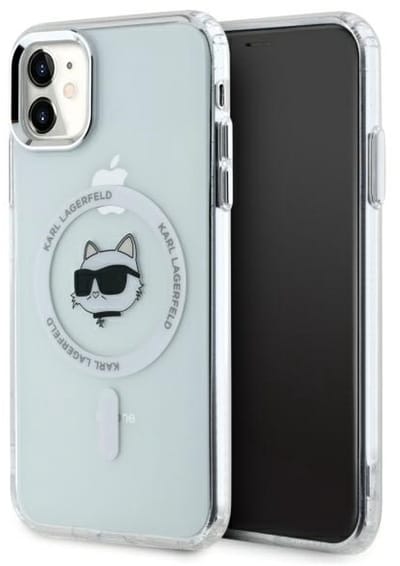 Karl Lagerfeld MagSafe Serie - iPhone 11 Hoes - Wit - Ultralicht - Exclusief Ontwerp