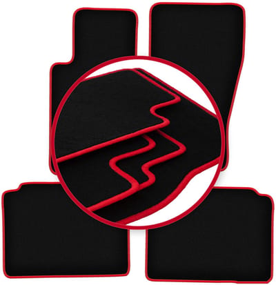 CARLUX-RED automatten voor: Jeep Grand Cherokee III WK off-road (2005-2010)