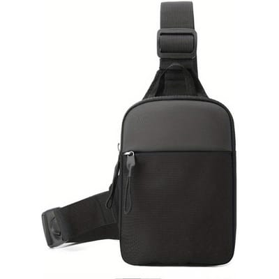Heren Borsttas Mode Kleine Canvas Schouder Crossbody Tassen voor Man Mini Stoffen Sling Sport Cross Telefoon Heren Handtas 21*14*4cm gray