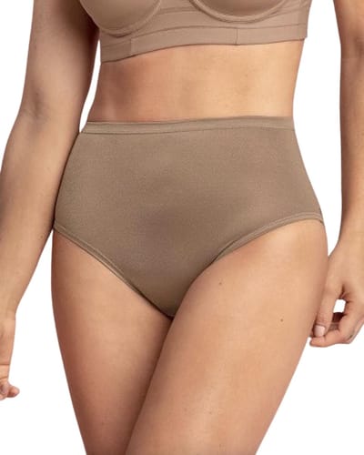 Hoogwaardige Dames Onderbroek / Ondergoed / Slip | Tailleslip | Hoge Taille / Stretch | Bruin - M/L