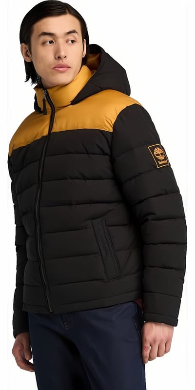 Timberland Winterjas South Twin Puffer - Bruin / Zwart - maat xxl