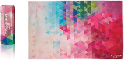Yogamathanddoek - Sport Handdoek - Zweet Absorberen - Antislip Microvezel - 38x61 cm - Kleurrijk Patroon