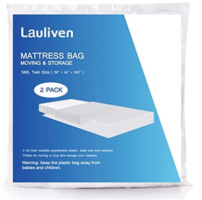 2-Pack Matrastas voor Verhuizing - Heavy Duty Matras Opbergtas - Extra Dikke Bescherming - 95 x 252 cm