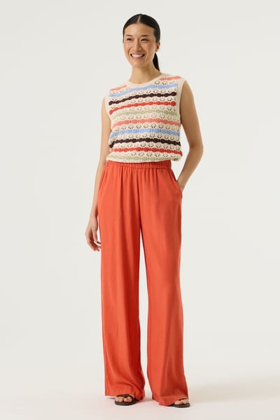 GARCIA Dames Effen Trui Wit Sleeveless