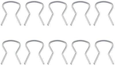 Raamgreep Bevestigingsclips - Venster Clips - Raam Reparatie - Metalen Oprolbaar - 20 x 16 x 16 mm - Zilverkleurig