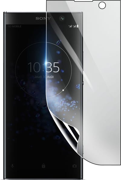 3mk, Geschikt voor Sony Xperia XA2 Plus, Schokbestendige Hydrogel Screenprotector, Transparant