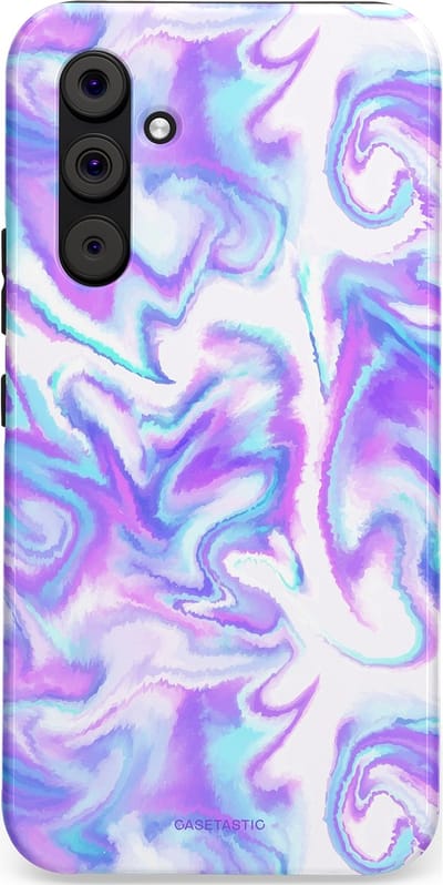 Casetastic Hoesje Geschikt voor Samsung A54 (5G) - Stijlvolle Beschermende Duo-layer Case - Tie Dye magie