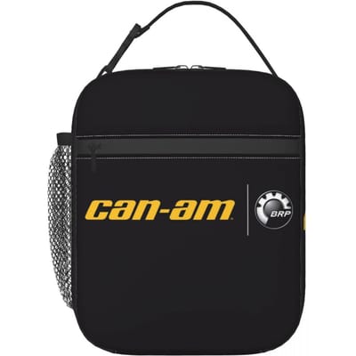 Can-Am BRP Motorfiets Geïsoleerde Lunchtas voor Vrouwen Kinderen Draagbare Voedseldozen Thermische Lunchbox Tote One Size black