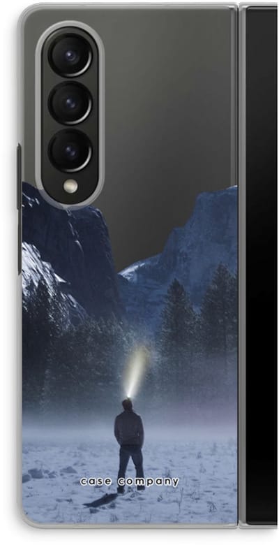 Case Company® - Hoesje geschikt voor Samsung Galaxy Z Fold4 hoesje - Wanderlust - Soft Cover Telefoonhoesje - Bescherming aan alle Kanten en Schermrand