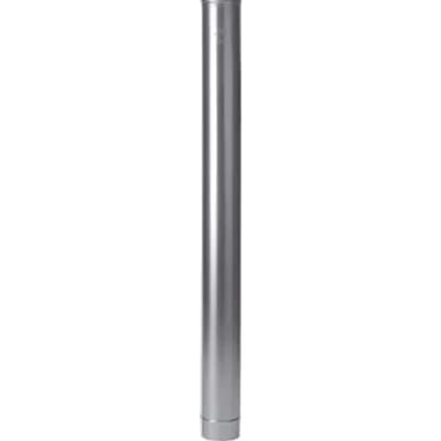 Burgerhout rookgasafvoerbuis Ø100mm l=1000mm Aluminium enkelwandig