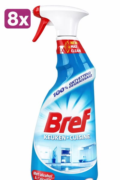 (8x) Bref Spray Keuken Met Alcohol 8x750ml