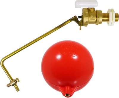 Toilet Spoelklep Kit - Ballcock Vlotter - Toilet Reparatie - Zijingang Ontwerp - 1/2 inch - Messing