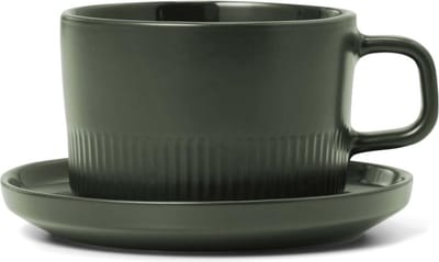 Moments Koffiekop en schotel / Olive green