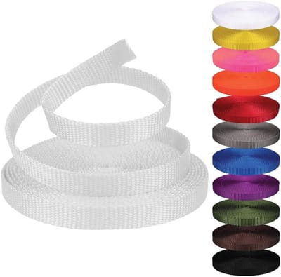Nylon Singelband - Utility Webbing - Vracht Bevestigen - Weerbestendig Materiaal - 1 Yard - Wit