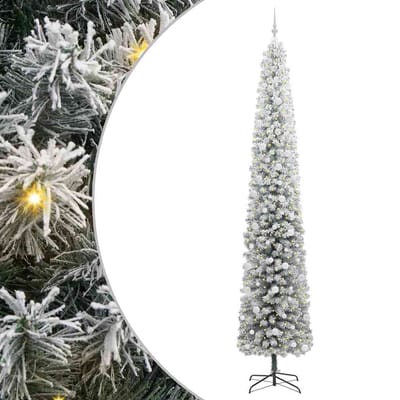 vidaXL - Kunstkerstboom - Groen - 270 - cm - PVC - en - Staal - en - Kunststof