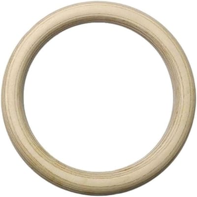 Gymnastiekringen Hout - Fitness Ringen - Kracht Training - Snelle Installatie - 28 mm - Houtkleur