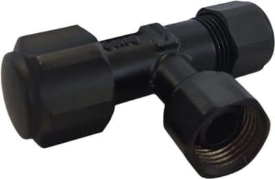 Solidparts Hoekstopkraan Zwart 12mm x 3/8"