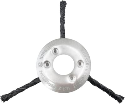 Grastrimmer freeskop 180 mm staaldraad - Professionele onkruidborstel voor elektrische bosmaaier - Onkruidborstel voor tuin - Elektrisch gereedschap met 3 koppen