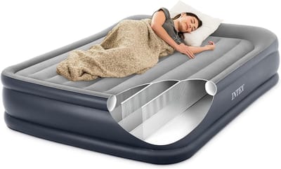 Luchtbed met ingebouwde pomp - Deluxe Pillow Rest 2-Persoons 152cm x 203cm x 42cm Luchtbed met ingebouwde pomp