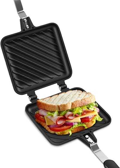 Gezonde Panini Maker voor Perfecte Sandwiches, Ontbijt en Snacks met Antiaanbaklaag