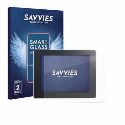 2 Stuks Savvies Screenprotector - geschikt voor Weintek cMT3092X - beschermfolie glas transparant