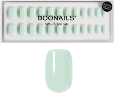 Doonails - Soft Gel Press Ons - Cute Cucumber Short Square