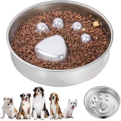 Anti-Schrokbak - Honden Voerbak - Gezond Eten Bevorderen - Interactieve Puzzel - 22x22x4 cm - Poot