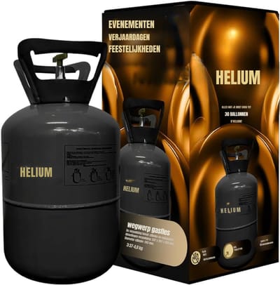 SVN® Helium Tank voor Ballonnen - Helium Tank - Zwart - 50cm x 50cm x 30cm