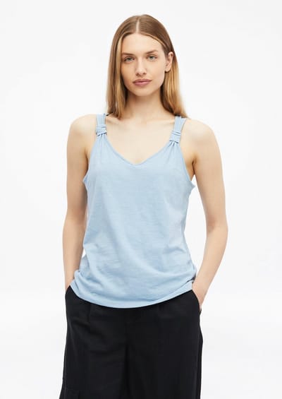 V-hals T-shirt van zacht katoen jersey maat dames s.Oliver