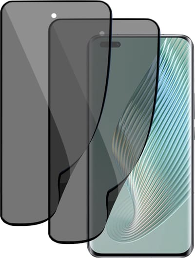 2x Privé Screenprotector geschikt voor Honor Magic5 Pro Screenprotector - Privacy Beschermglas - Privacy Proteqt+