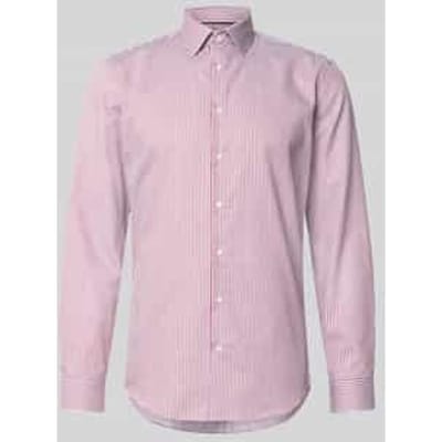 slim fit zakelijk hemd met kentkraag