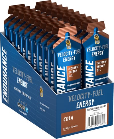 Applied Nutrition Velocity Fuel Energy - Energiegel - Energygel - Isotone Gels - Cola - 20 gels (20 x 60 ml)