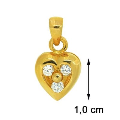 Blinx Jewels Vergulden Hanger Hartje Stenen Zirkonia