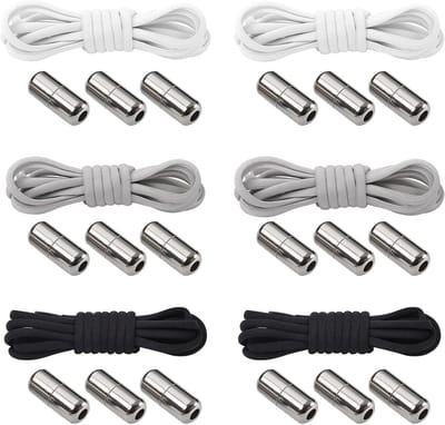 Premium elastische veters, scheurvast en zonder knopen, 100 cm, vervangende veters voor sneakers, sportschoenen en hardloopschoenen